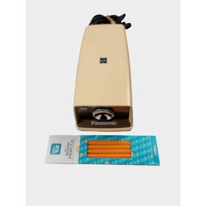 Panasonic Point O Matic Pencil Sharpener Electric Beige & Brown Model KP 33A